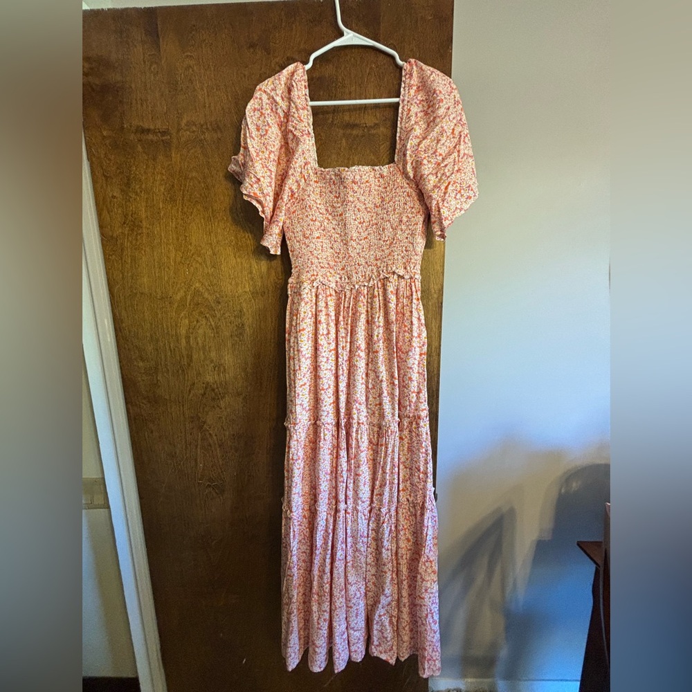 Baltic Born Pink Floral Maxi Dress